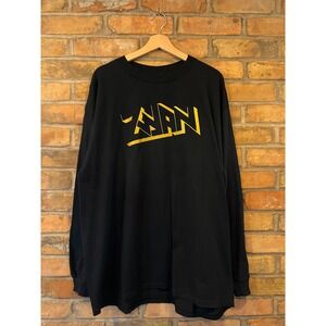 90s 00s Zwan Band Shirt Mens XL Long Sleeve Black Logo Smashing Pumpkins Delta